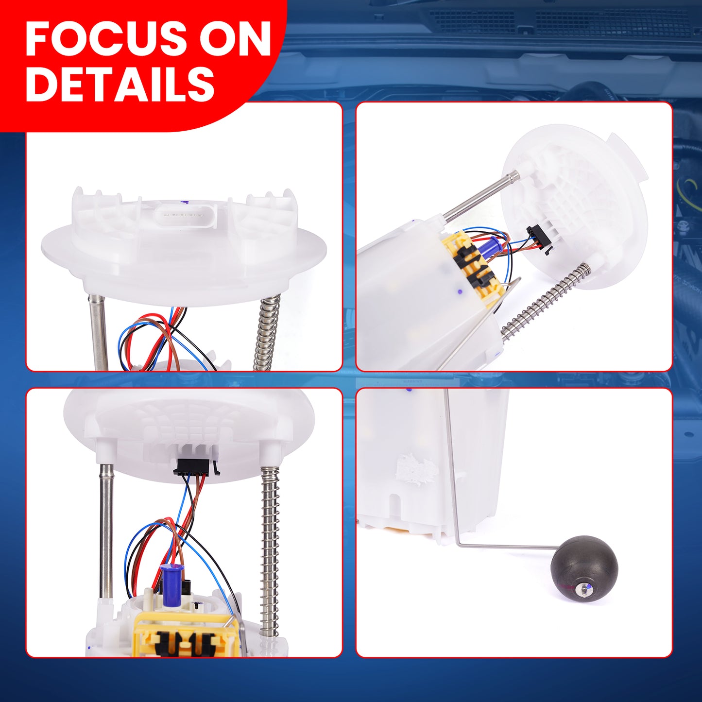 MOCA E7241M Fuel Pump Module Assembly for 2005-2010 Chrysler 300 & 2006-2010 Dodge Charger & 2005-2008 Dodge Magnum w/ 18 Gallon Tank