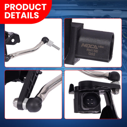 MOCA V10-72-0150 Front Left Ride Leveling Height Sensor Fit for 2010-2017 Audi A5 Quattro 2.0L & 2010-2017 Audi S5 3.0L & 2009-2016 Audi A4 A4 Quattro 2.0L