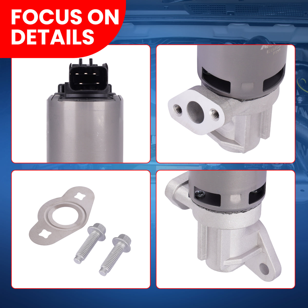Válvula EGR MOCA EGV823 compatible con Chrysler Town &amp; Country 3.3L 3.8L 2005-2007 y Chrysler Voyager 3.3L 2004-2007 y Dodge Grand Caravan 3.3L 3.8L 2005-2007