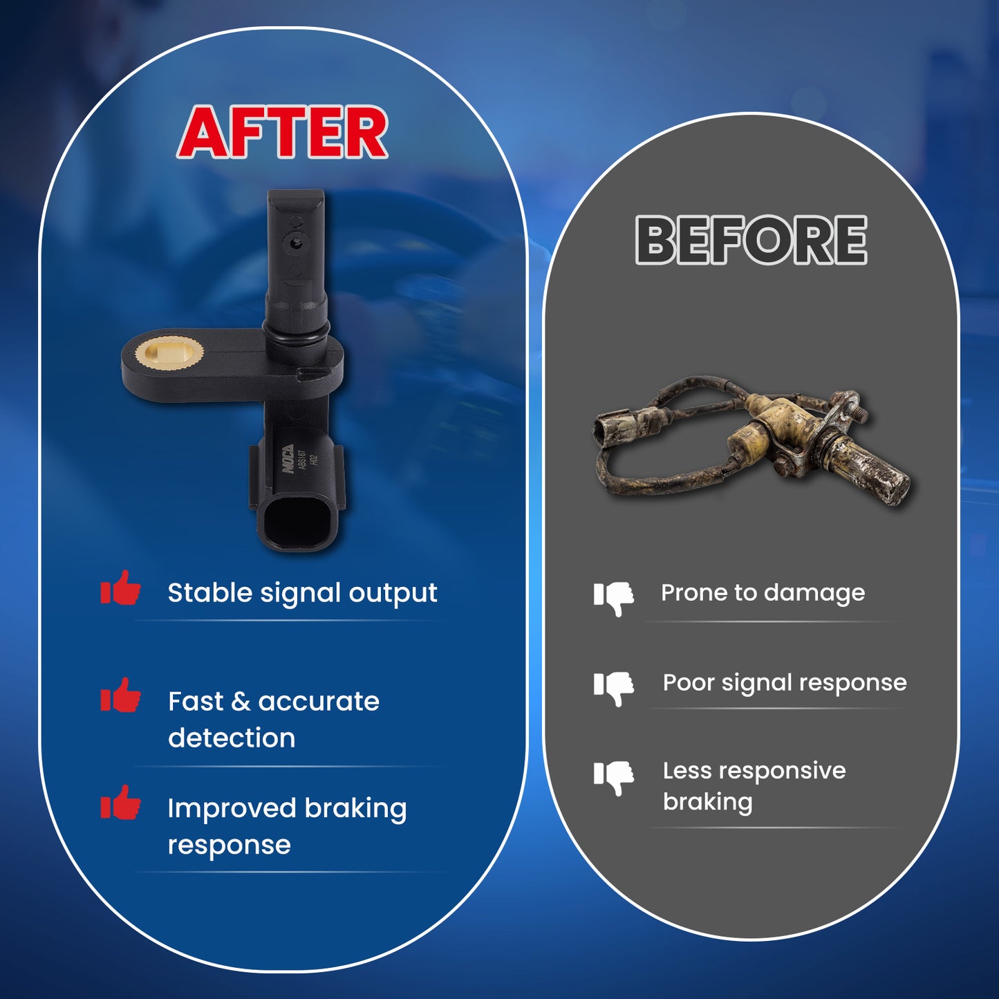 MOCA ABS Wheel Speed Sensor - ABS167