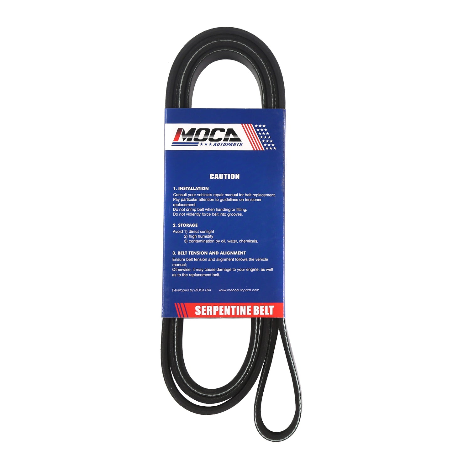 MOCA Serpentine Belt 6PK1870 for 1995-1998 Audi Cabriolet 2.8L & 1989-1991 Buick Skylark 3.3L & 1991-1993 GMC  Sonoma 2.5L & 2001-2004 Mercedes-Benz SLK230 2.3L
