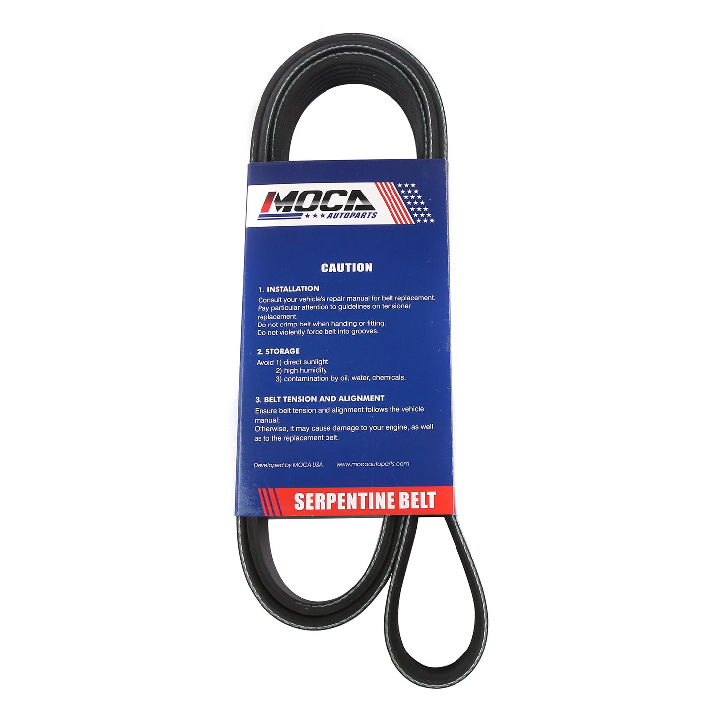 MOCA Serpentine Belt 6PK2110 for 2001-2011 Ford Ranger 2.3L & 2001-2009 Mazda B2300 2.3L