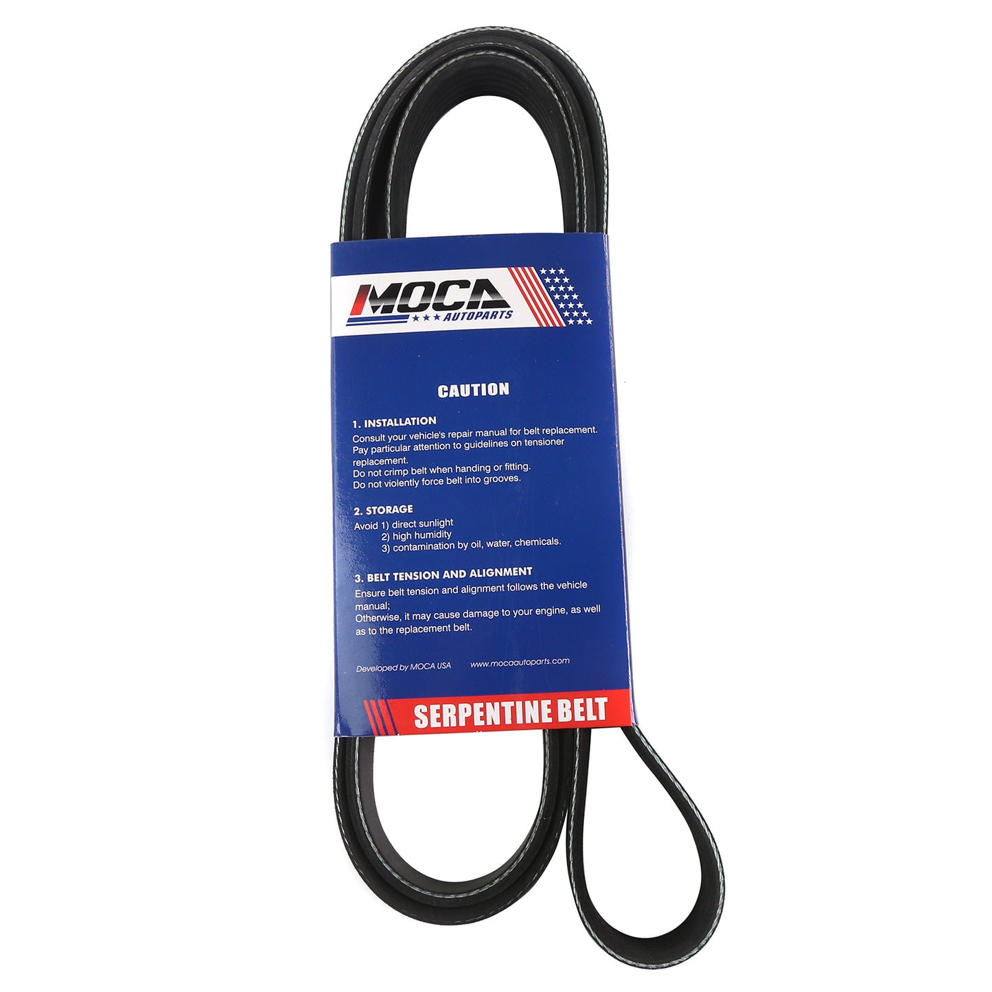MOCA Serpentine Belt 6PK2060 for 2012-2019 Lexus GS F 5.0L & 2014-2019 Ram 1500 3.0L & 2013-2014 Chevrolet Camaro 6.2L & 2006-2010 Kia Optima 2.7L