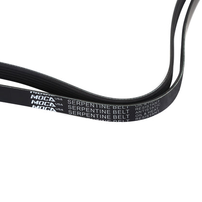 MOCA Serpentine Belt 6PK1980 for 2003-2004 Cadillac CTS 3.2L & 2016-2017 Land Rover Range Rover 3.0L & 2011 Buick Regal 2.0L 2.4L