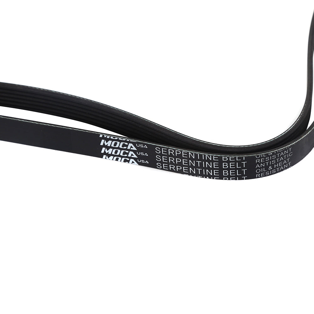 MOCA Serpentine Belt 6PK2120 for 1997 Chevrolet Camaro 3.8L & 96-97 Cadillac DeVille 4.6L & 00-04 Ford Focus 2.0L