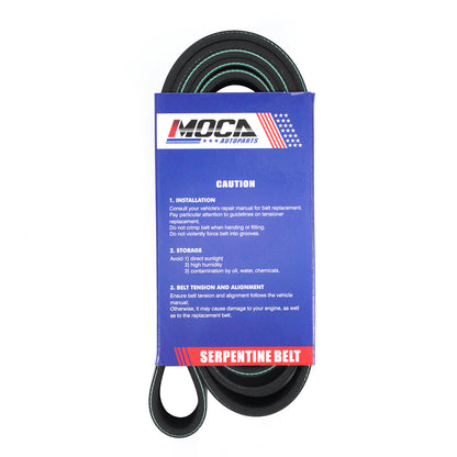 MOCA 8PK2020 EPDM Serpentine Belt Fits for 1997-2001 Ford F-150 4.6L 5.4L & 2004 Ford F-150 Heritage 4.6L & 1997-1999 Ford F-250 4.6L 5.4L