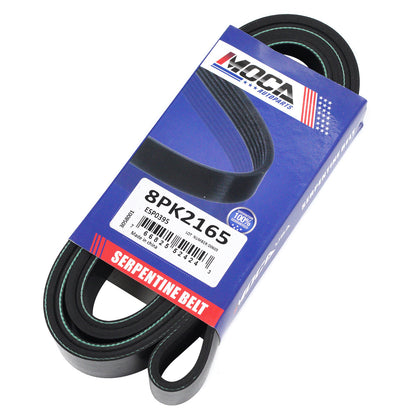 MOCA 8PK2165 EPDM Serpentine Belt Fits 2015-2019 Chevrolet Corvette 6.2L V8