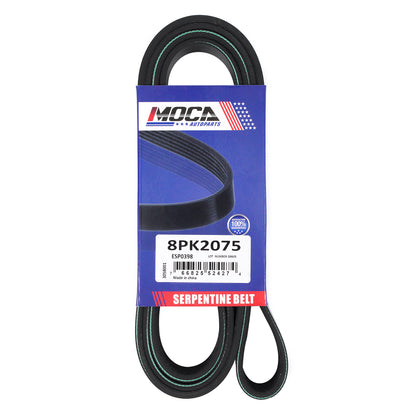 MOCA 8PK2075 EPDM Serpentine Belt Fits 1989-1993 Dodge W250 D250 5.9L