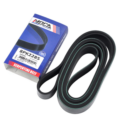MOCA 8PK2285 EPDM Serpentine Belt Fits 1989-1991, 1993 Ford Thunderbird 3.8L