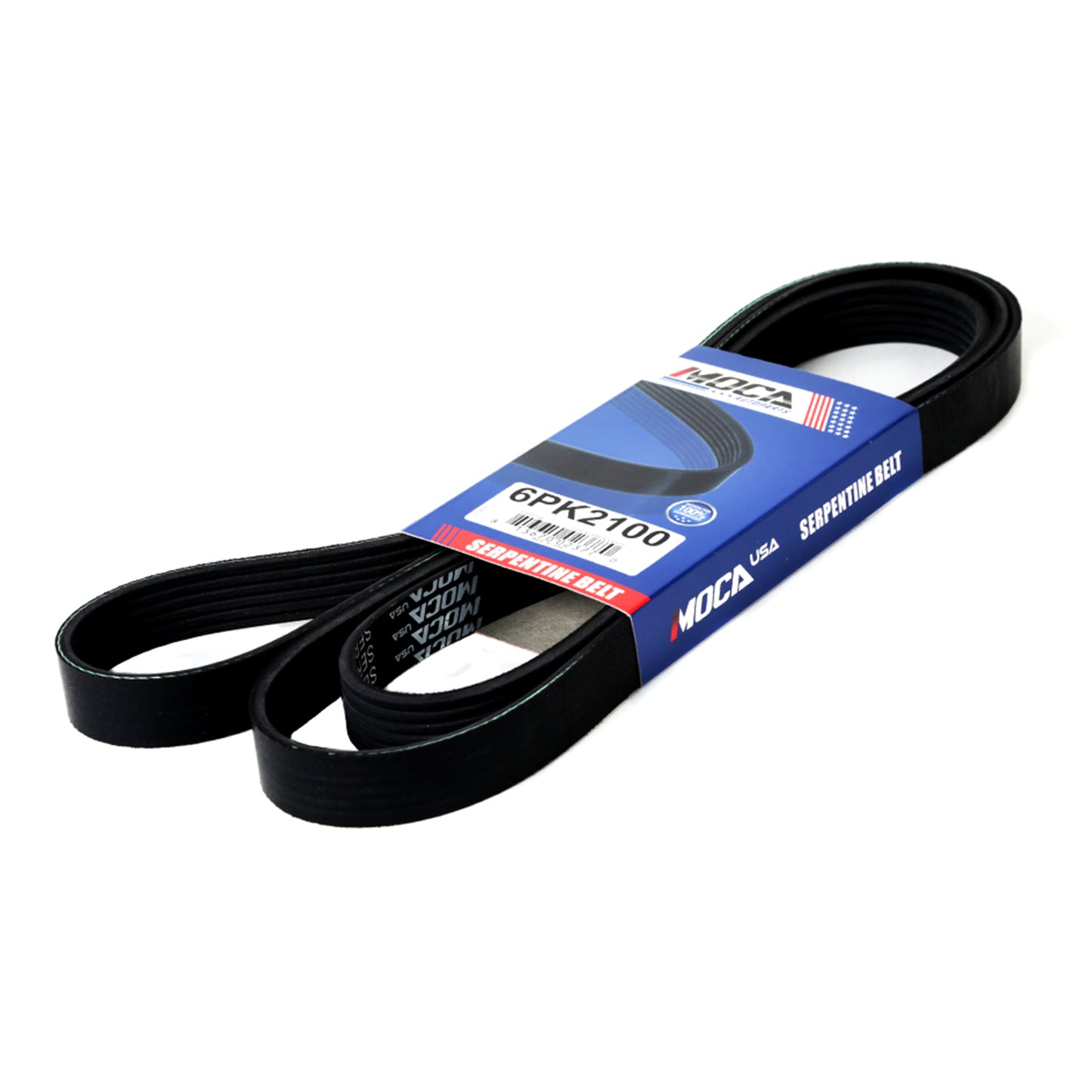 Correa serpentina compatible con Buick, Cadillac, Dodge, Ford (1982-2008, 2.0-6.0 EPDM, 6PK2100)