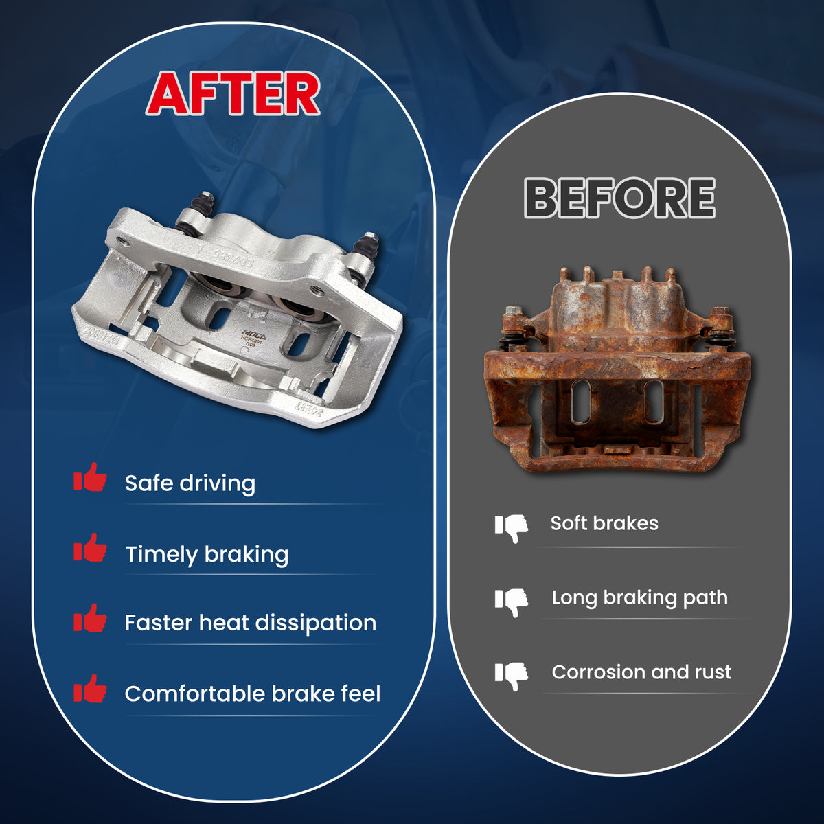 MOCA Disc Brake Calipers - BCP4890K