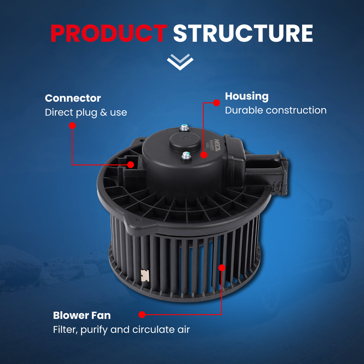 MOCA HVAC Blower Motor - BM4651