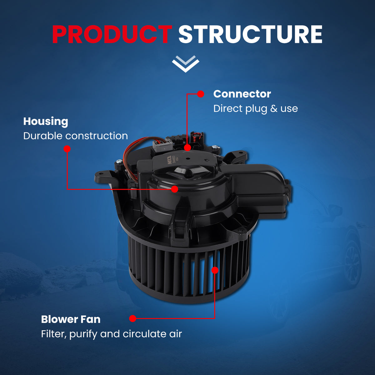 MOCA HVAC Blower Motor - BM4653