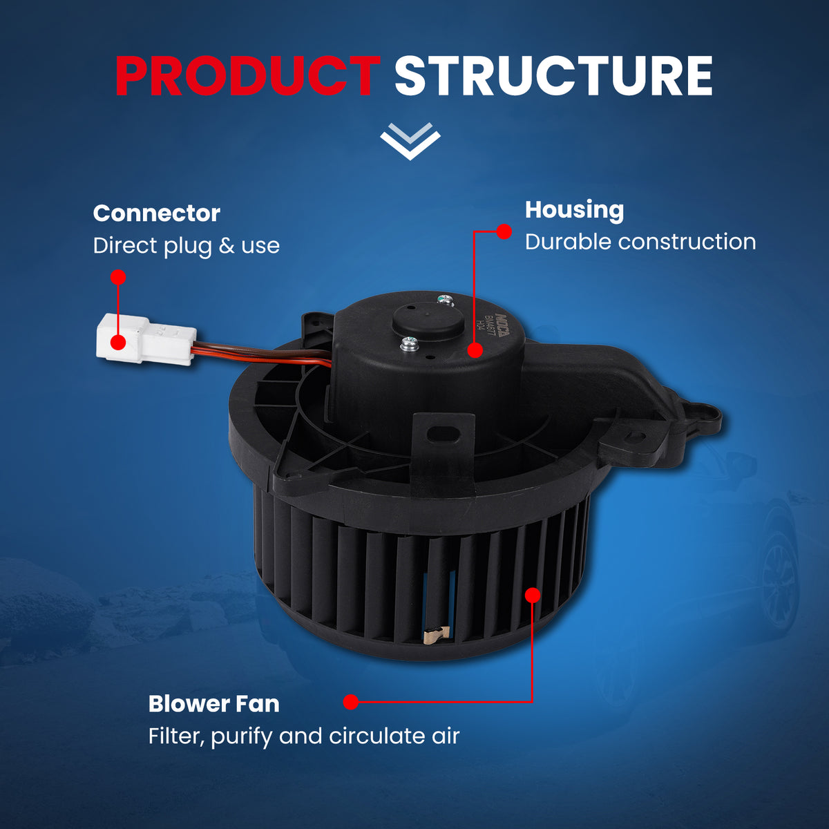 MOCA HVAC Blower Motor - BM4677