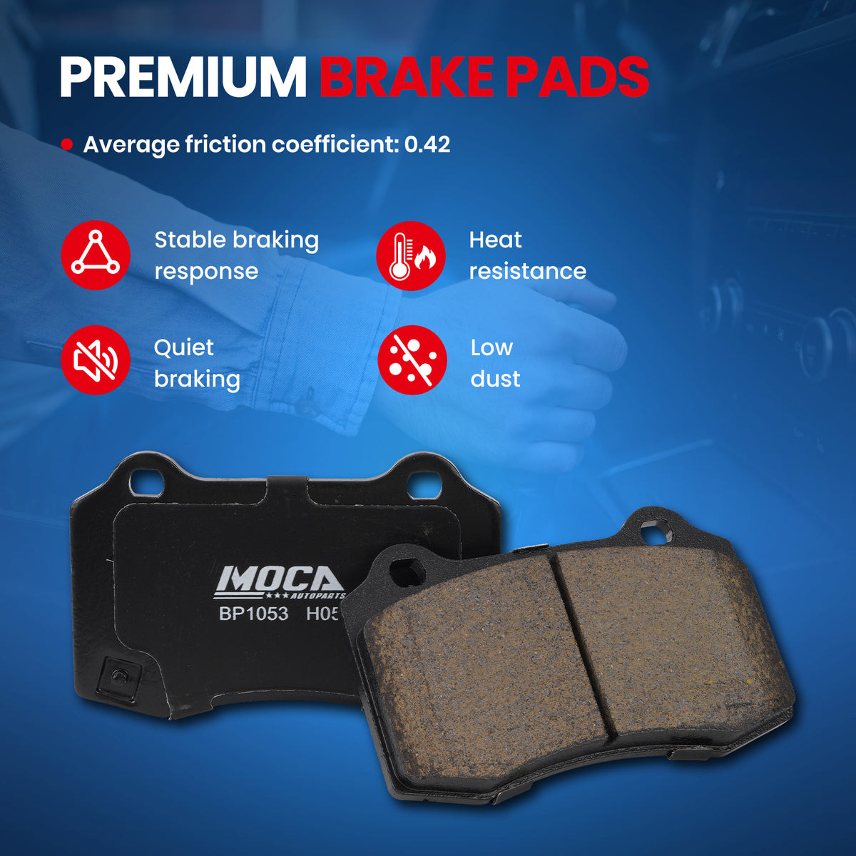 MOCA Disc Brake Pads - BP1053