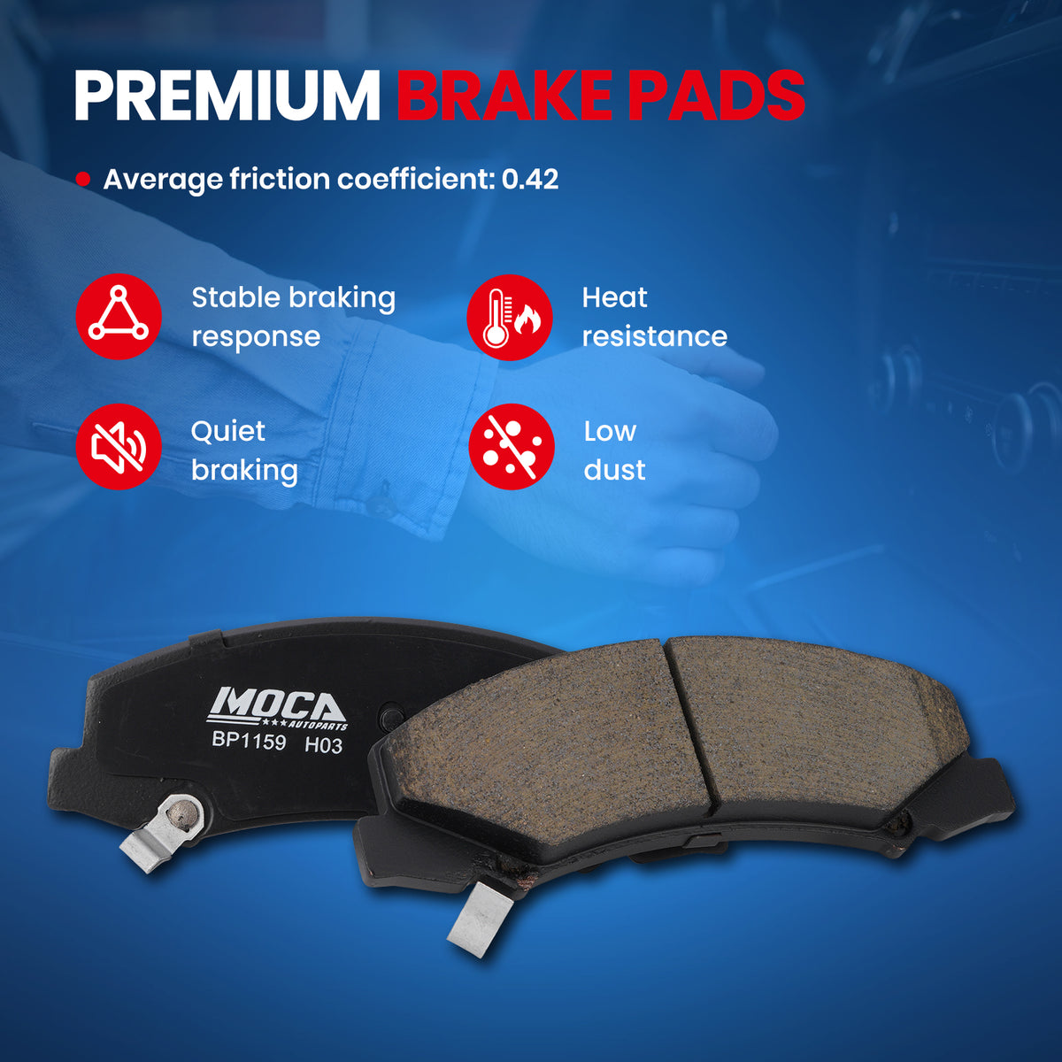 MOCA Disc Brake Pads - BP1159