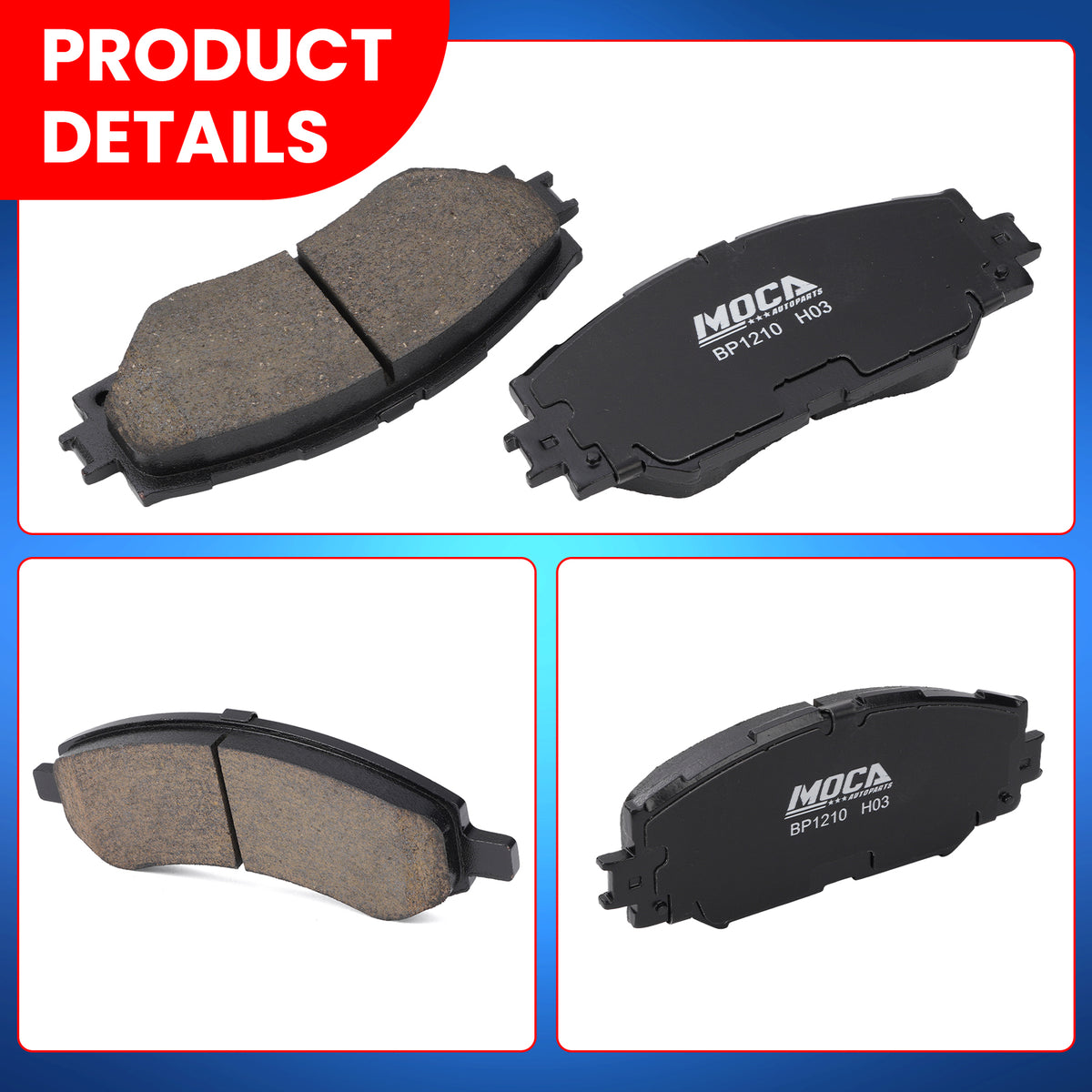 MOCA Disc Brake Pads - BP1210
