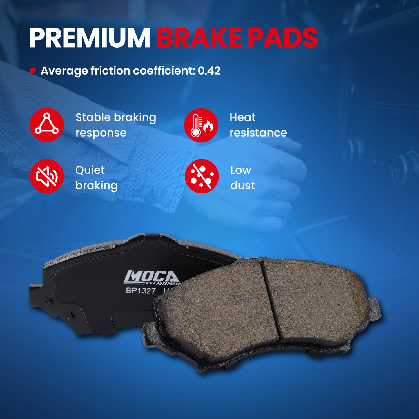 MOCA Disc Brake Pads - BP1327