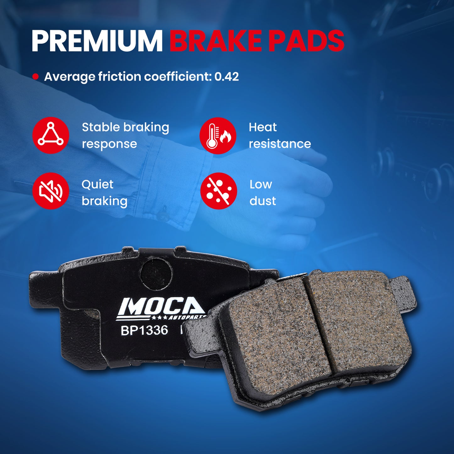 MOCA Disc Brake Pads - BP1336