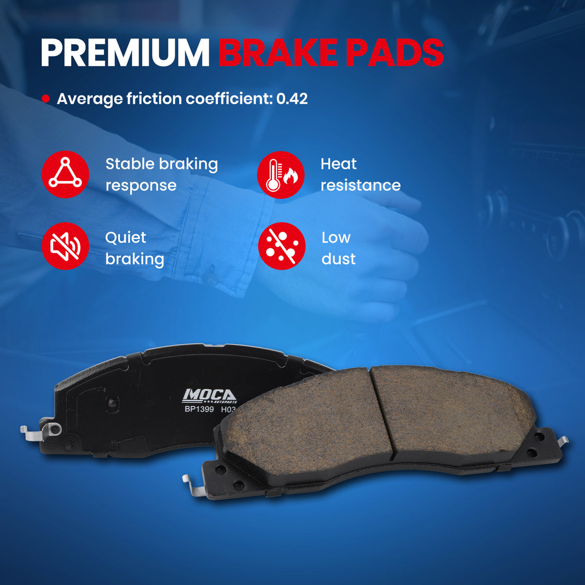 MOCA Disc Brake Pads - BP1399