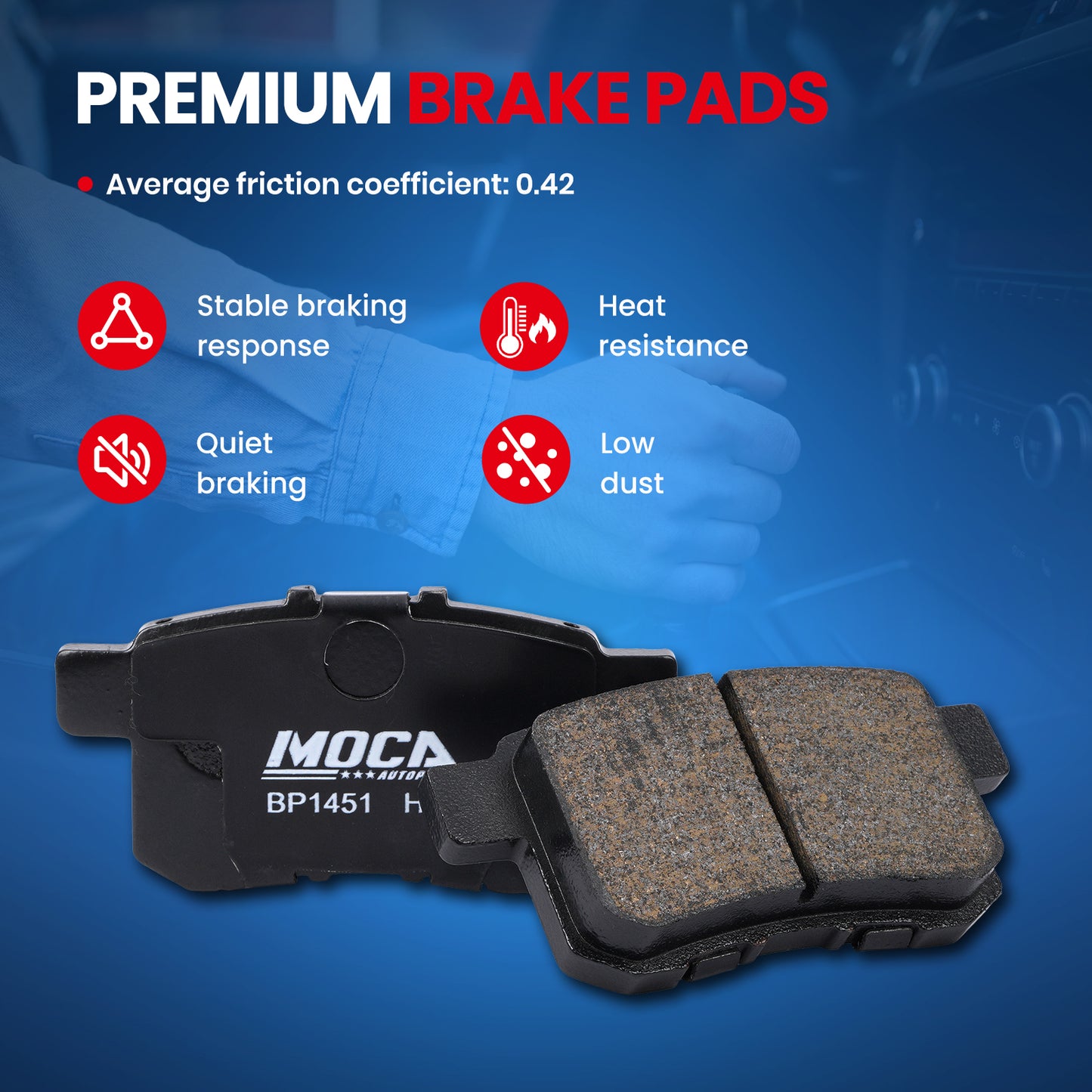 MOCA Disc Brake Pads - BP1451