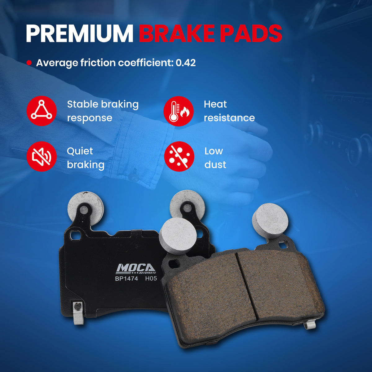 MOCA Disc Brake Pads - BP1474
