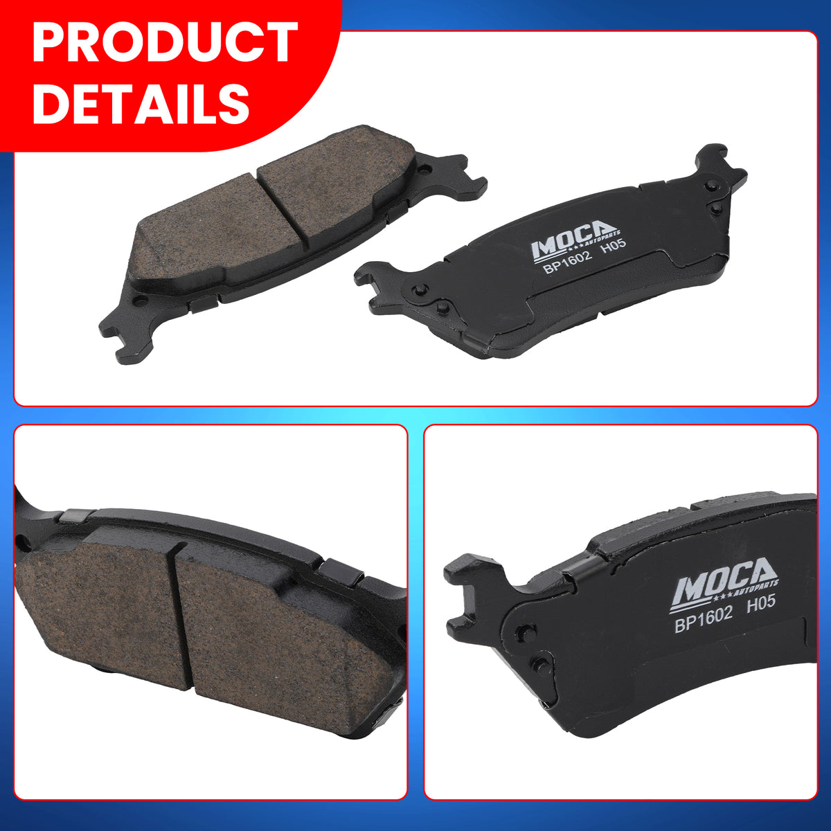 MOCA Disc Brake Pads - BP1602