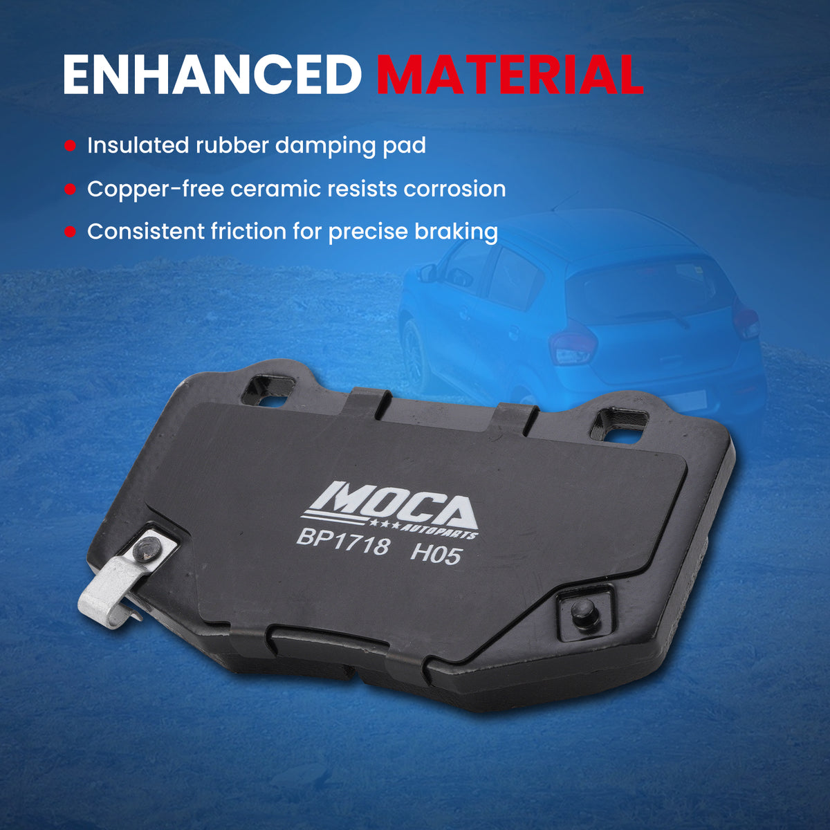 MOCA Disc Brake Pads - BP1718