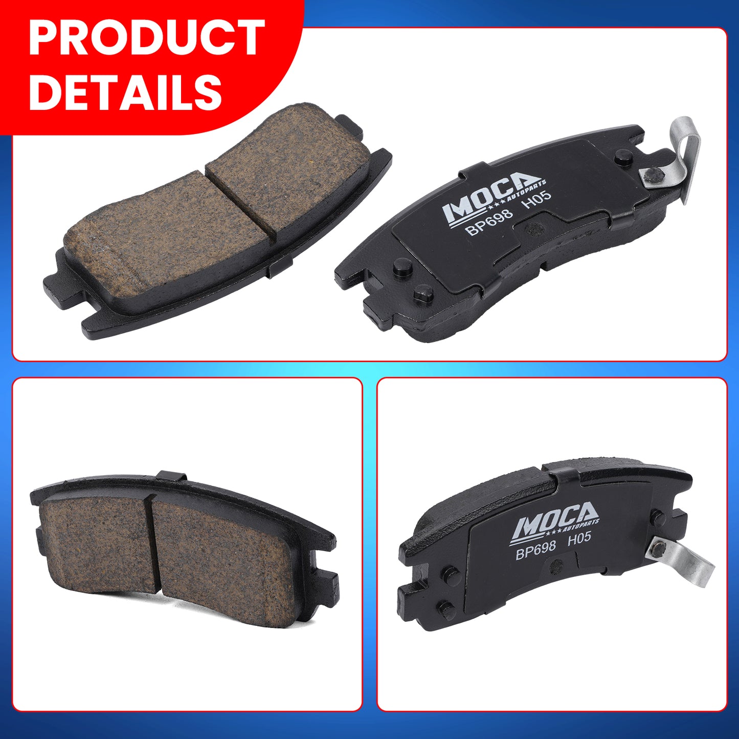 MOCA Disc Brake Pads - BP698