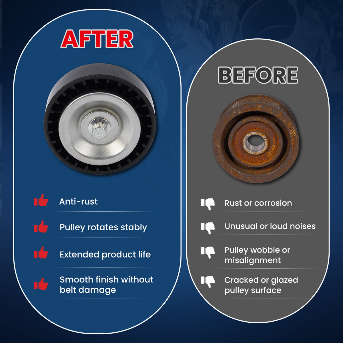 MOCA Accessory Drive Belt Idler Pulley - BT7236
