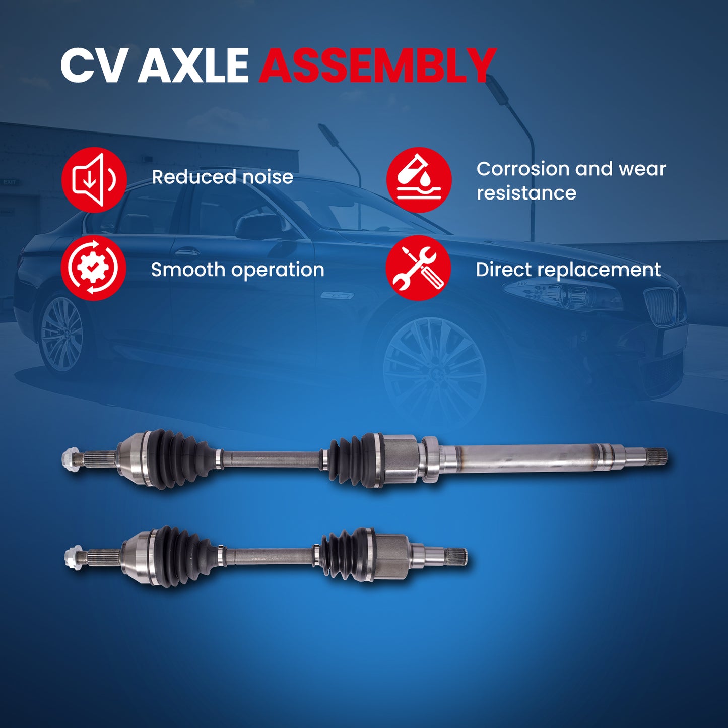 MOCA CV Axle Assembly - CVA2143K