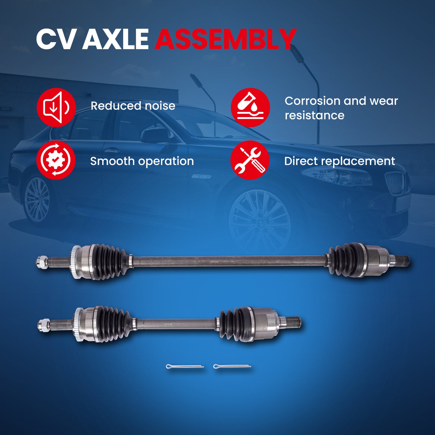 MOCA CV Axle Assembly - CVA3720K