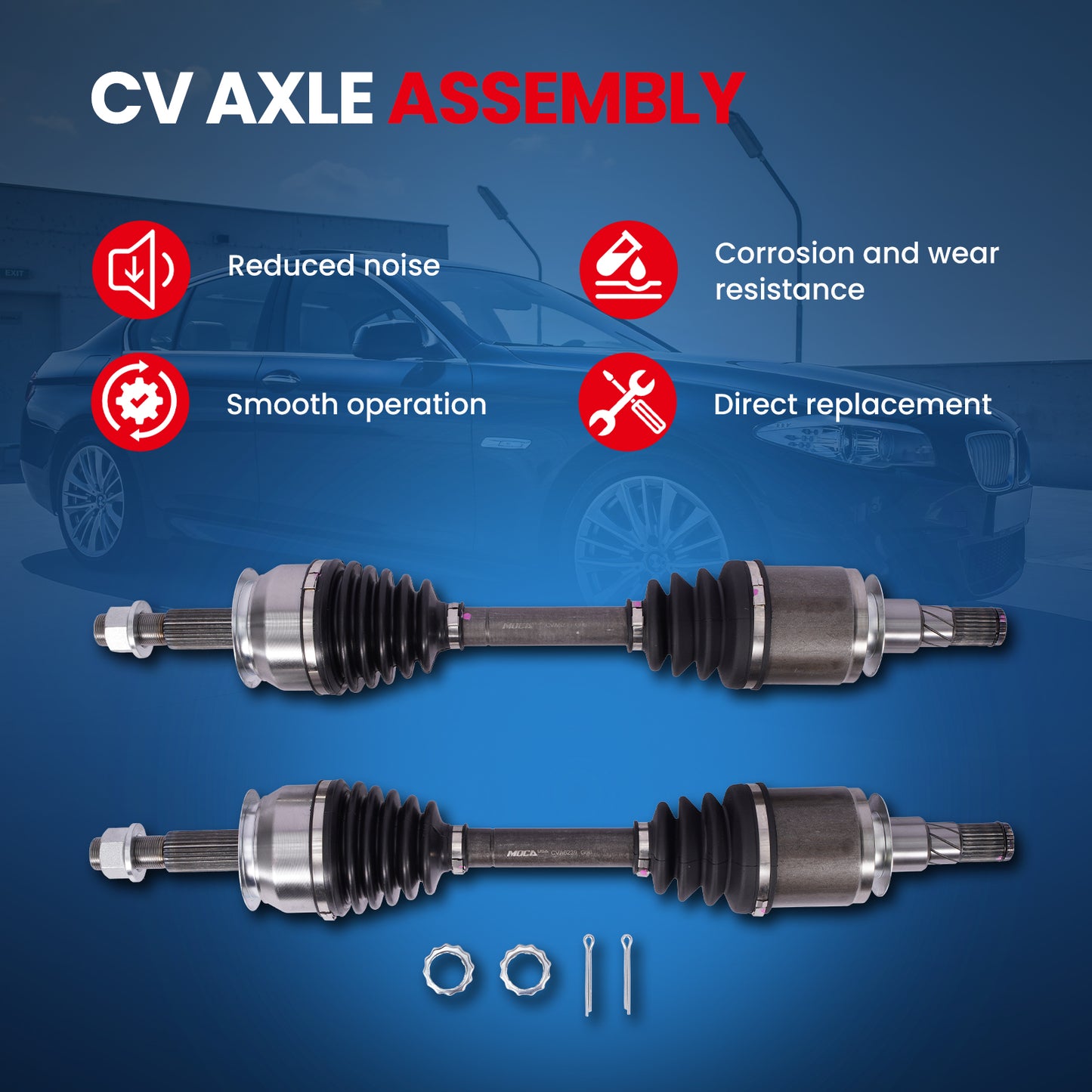MOCA CV Axle Assembly - CVA6239K