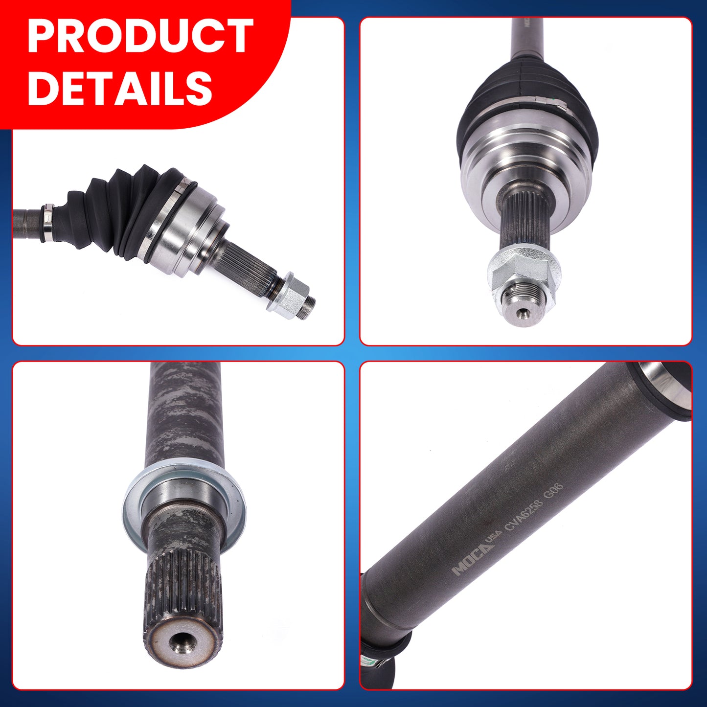 MOCA CV Axle Assembly - CVA6258K