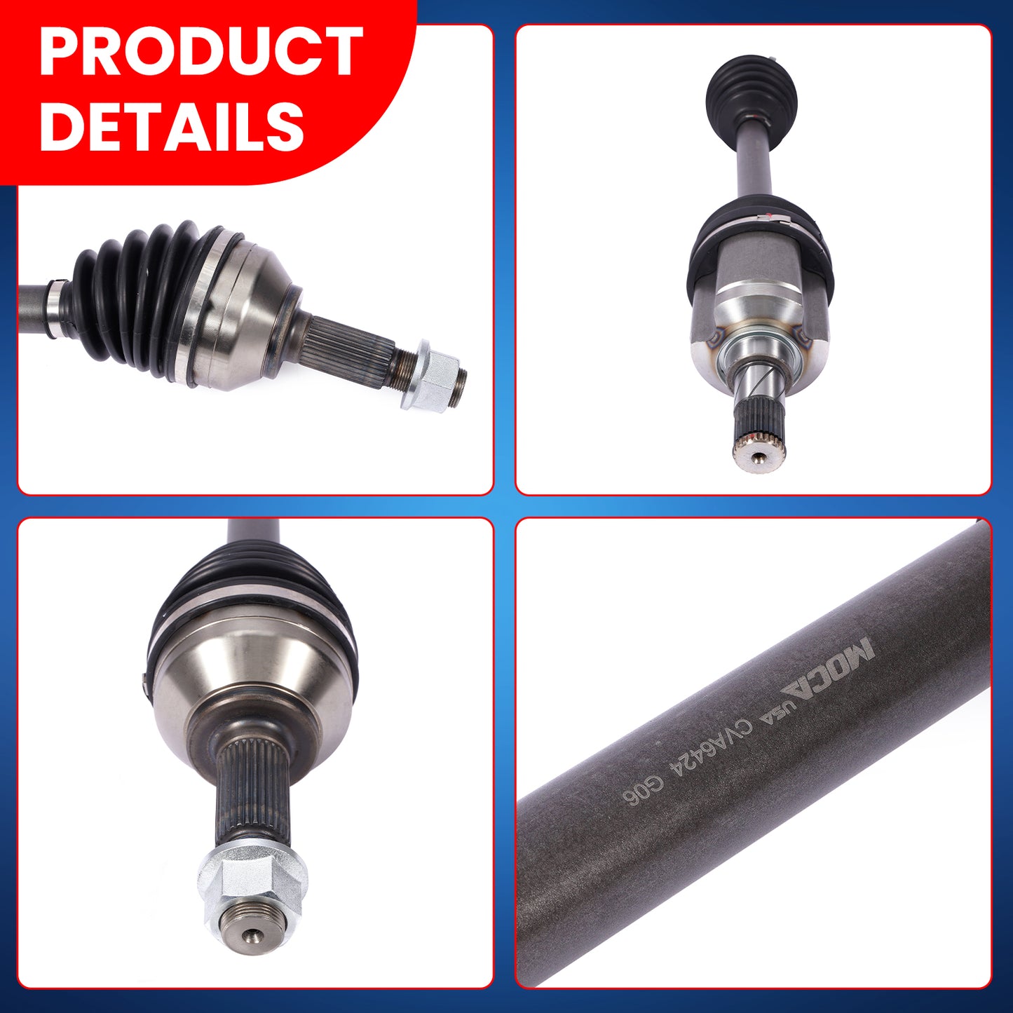 MOCA CV Axle Assembly - CVA6424K