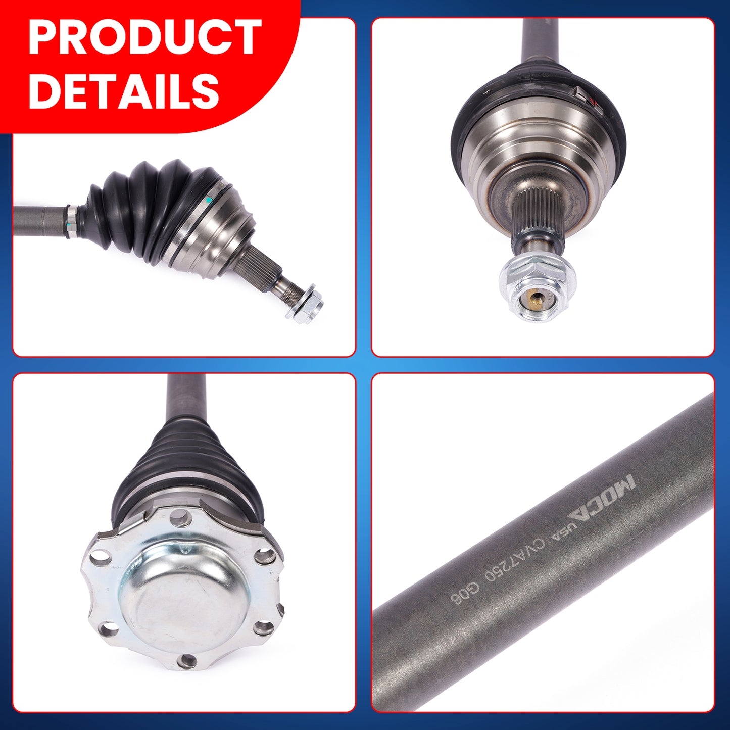 MOCA CV Axle Assembly - CVA7250K