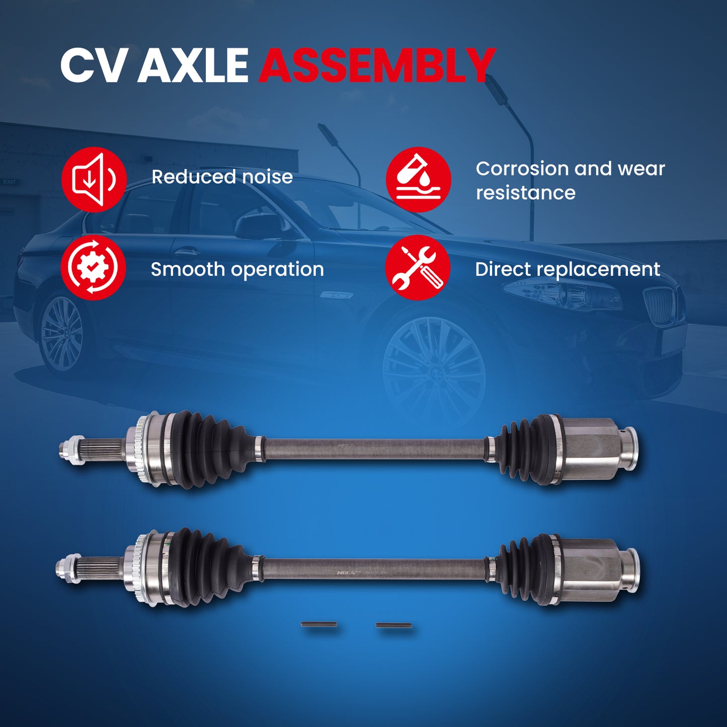 MOCA CV Axle Assembly - CVA7259K