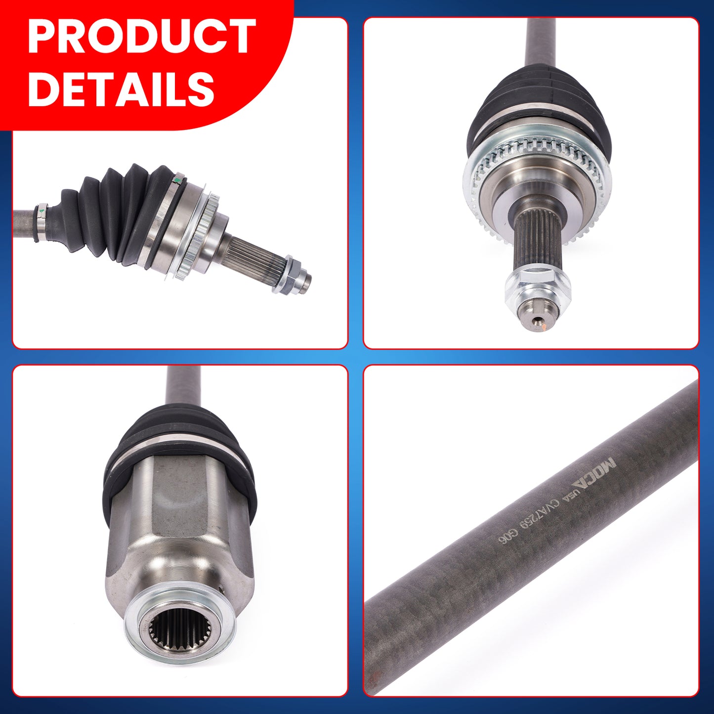 MOCA CV Axle Assembly - CVA7259K