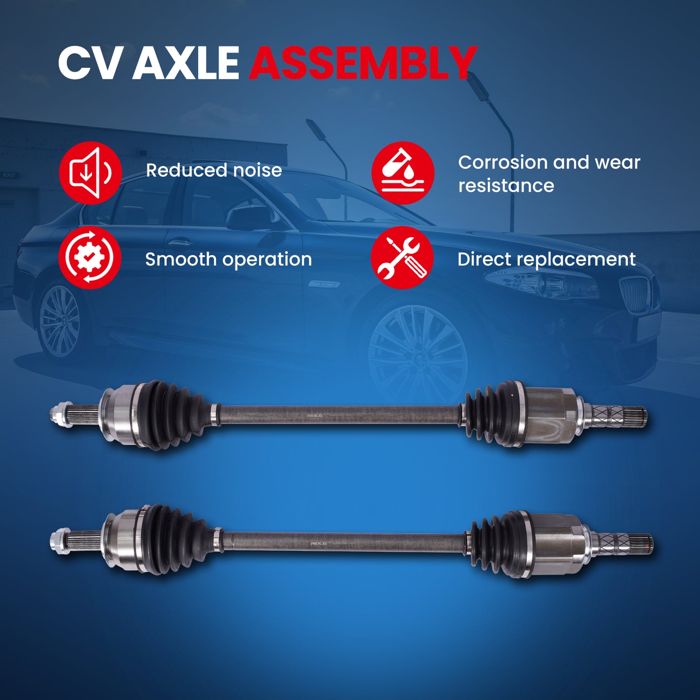 MOCA CV Axle Assembly - CVA7509K