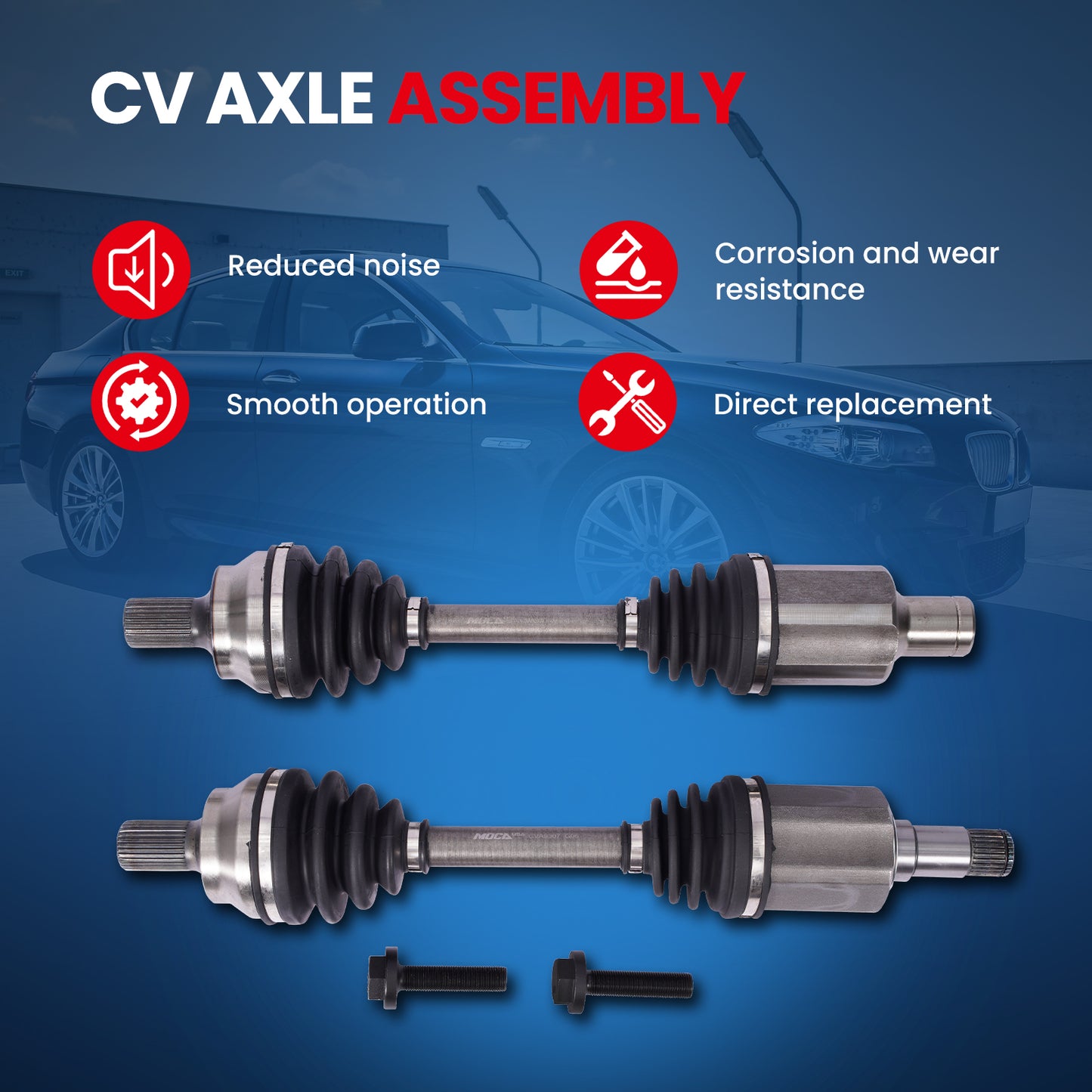 MOCA CV Axle Assembly - CVA9306K