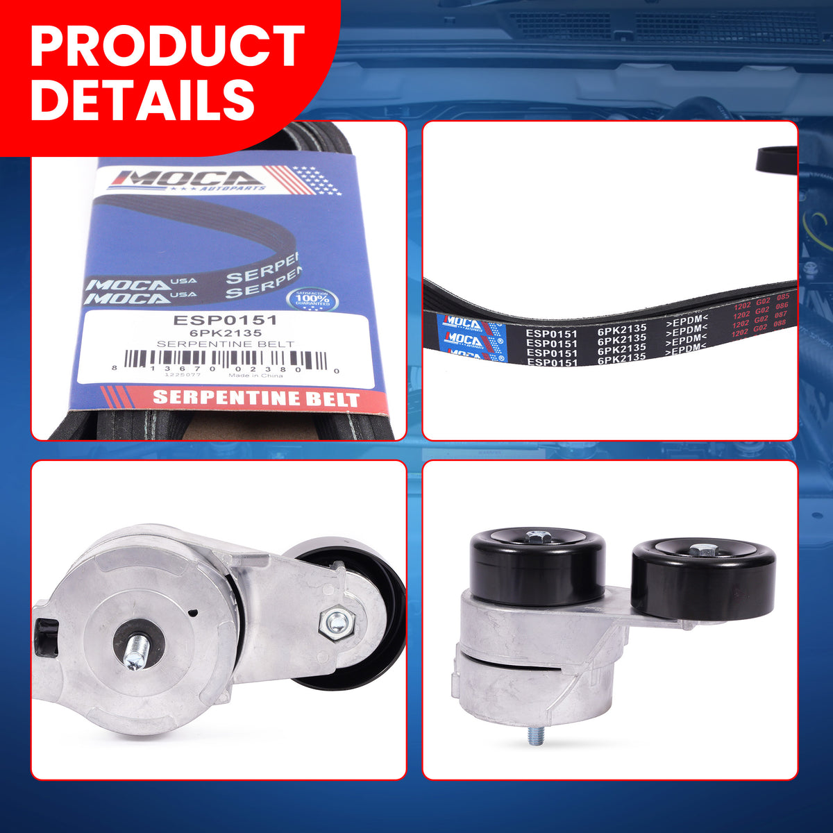 MOCA Serpentine Belt Drive Component Kit - DCK151A