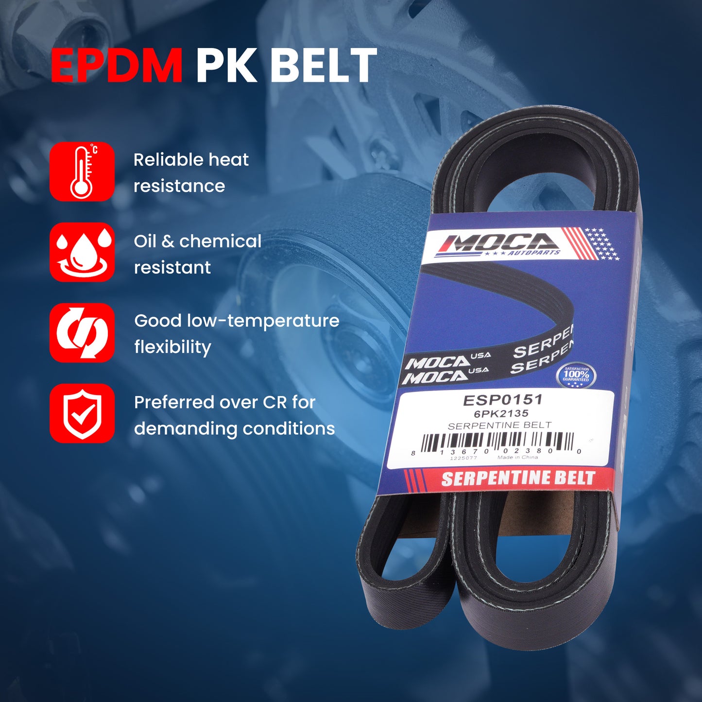 MOCA Serpentine Belt Drive Component Kit - DCK151B
