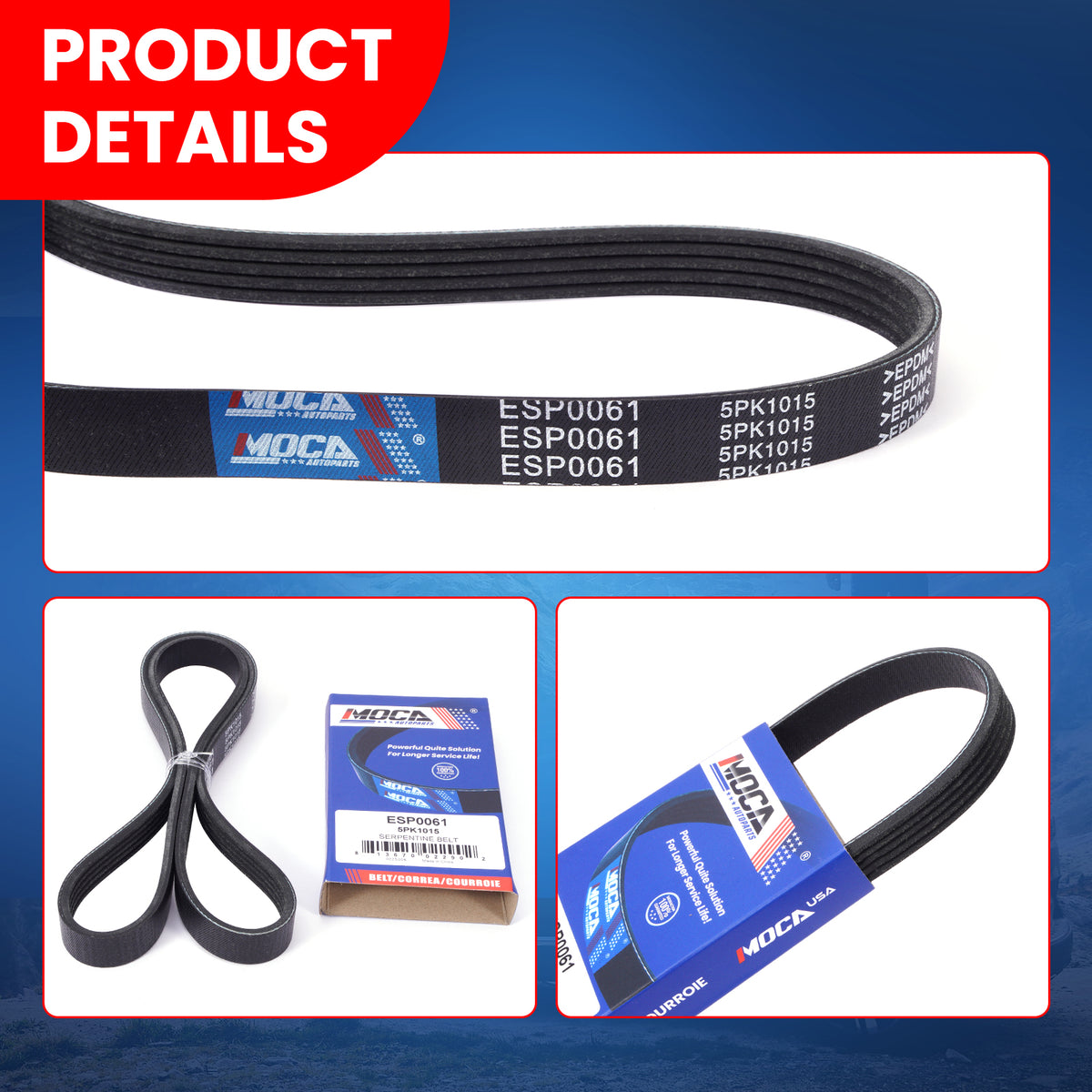 MOCA Serpentine Belt kit - DCK1714K2