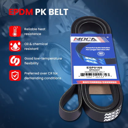 MOCA Serpentine Belt kit - DCK1815K2