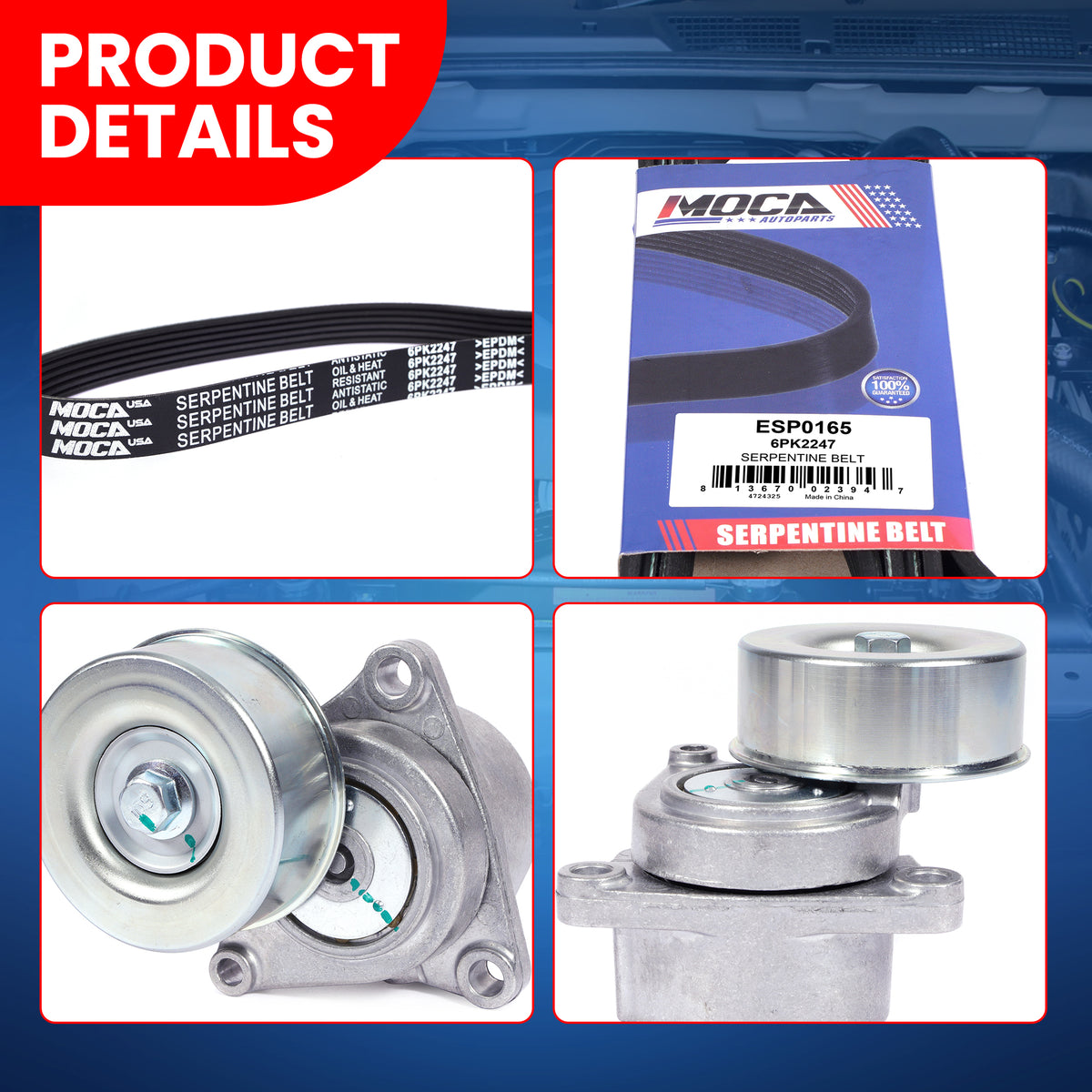 MOCA Serpentine Belt kit - DCK1815K2
