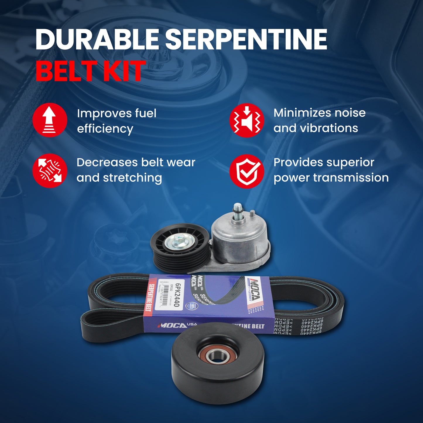 MOCA Serpentine Belt Drive Component Kit - DCK182