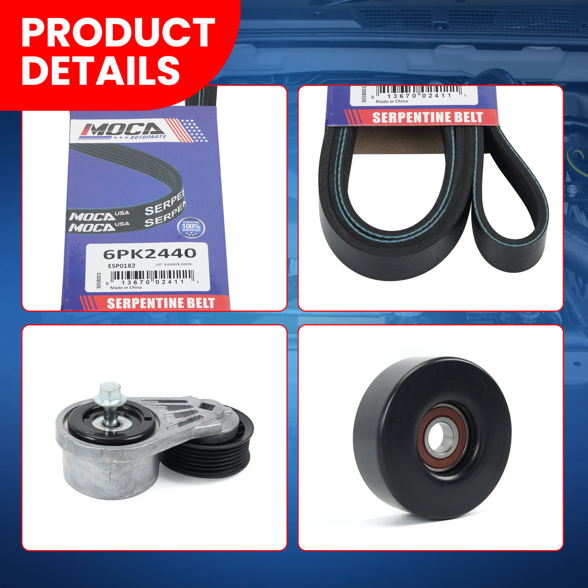 MOCA Serpentine Belt Drive Component Kit - DCK182