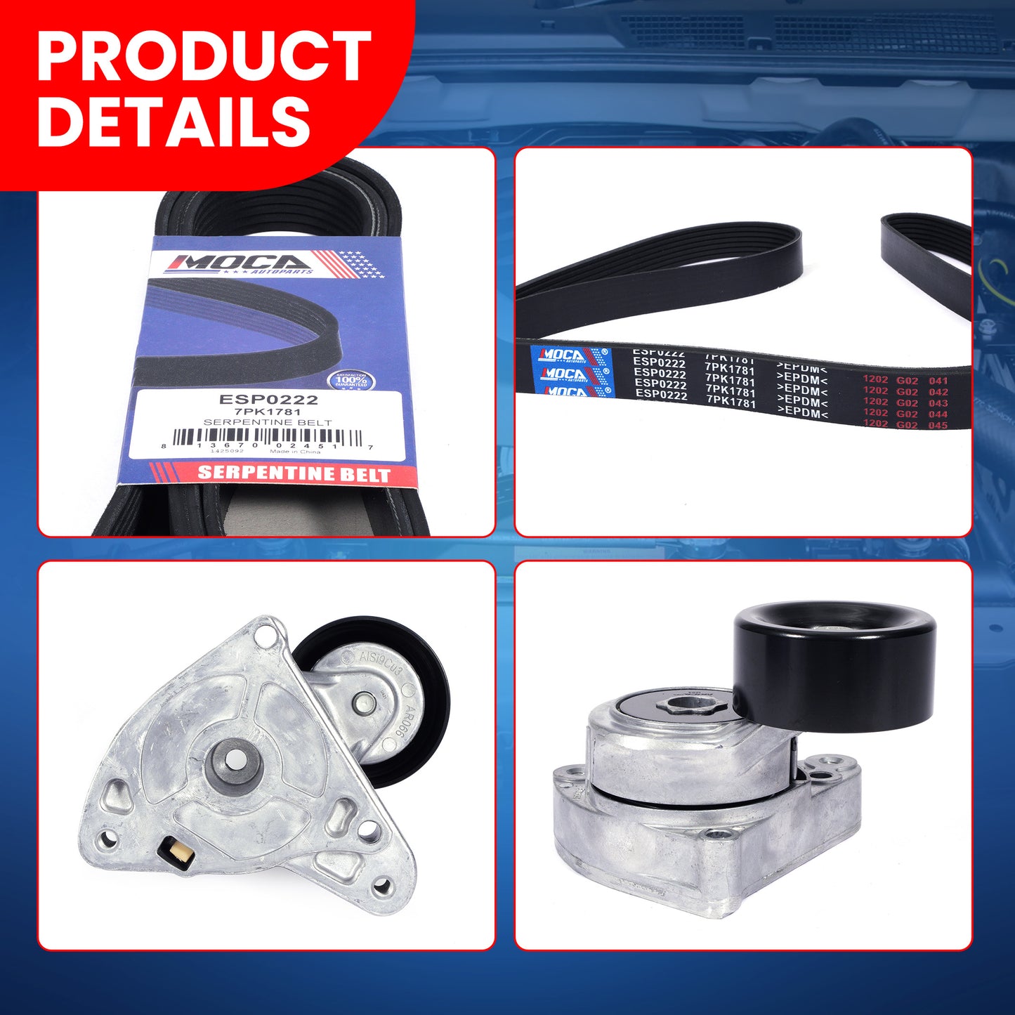 MOCA Serpentine Belt Drive Component Kit - DCK222