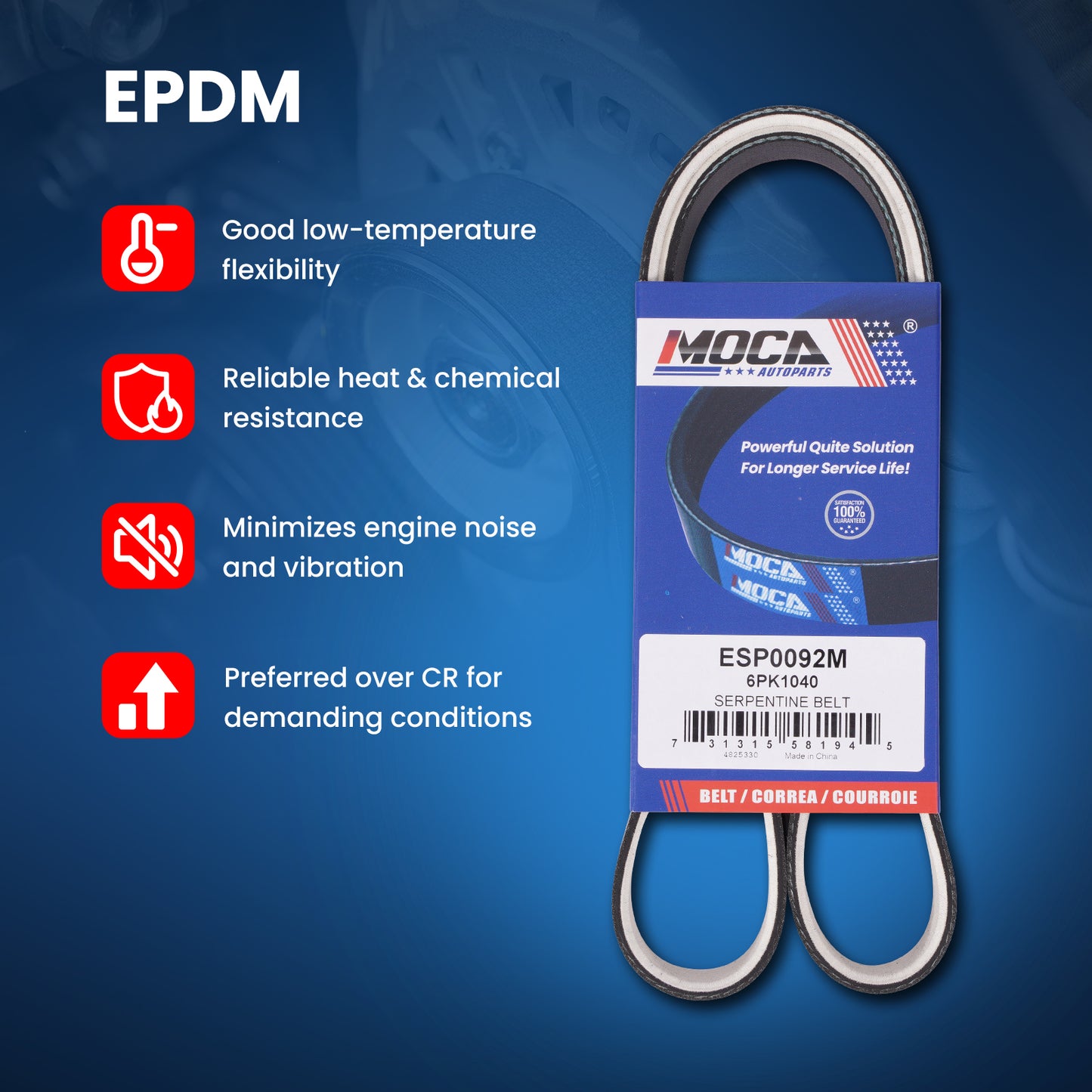 MOCA Serpentine Belt - ESP0092M