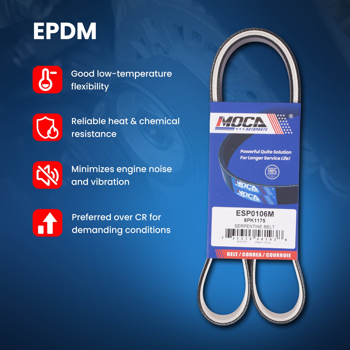MOCA Serpentine Belt - ESP0106M